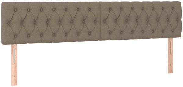 vidaXL Boxspringbett mit Matratze Taupe 180x200 cm Stoff 3127065 Bild 6