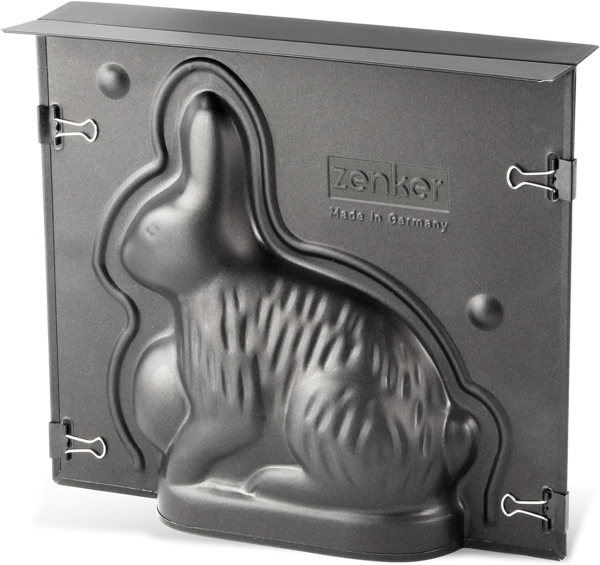 Zenker Vollbackform Hase für Ostern  600 ml Füllvolumen  3D Kuchenform mit Antihaftbeschichtung mit Osterhase als Motiv zum backen  Leckere Deko in Osterhasenform