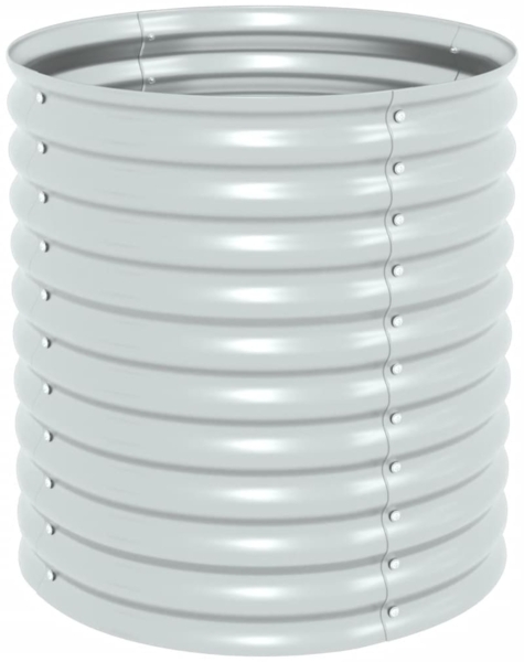 vidaXL Garten-Hochbeet 80x80x81 cm Verzinkter Stahl Silbern 45515