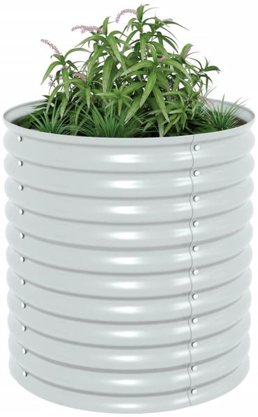 vidaXL Garten-Hochbeet 80x80x81 cm Verzinkter Stahl Silbern 45515 Bild 3