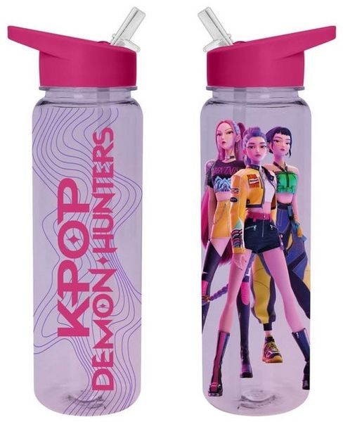 Kpop Demon Hunters - Trinkflasche - mit Strohhalm