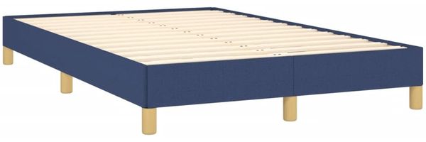vidaXL Boxspringbett mit Matratze Blau 120x190 cm Stoff 3269670 Bild 4