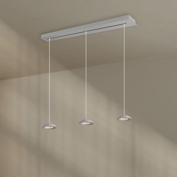 s.luce Santa Air LED Esszimmer-Pendelleuchte 3-flammig 120cm Weiß