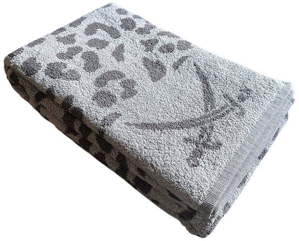 Sansibar Sylt Duschtuch Badetuch "LEO", 90x160 cm, 100% Baumwolle, (1-St), hautfreundlich, saugstark, modernes Leo-Design