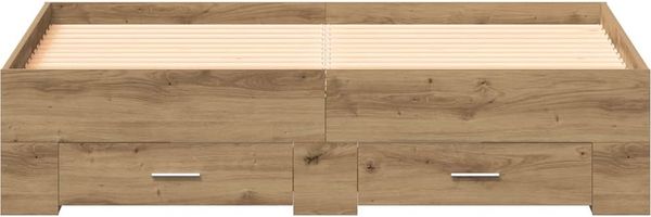 vidaXL Bettrahmen Artisan-Eiche 160 x 200 cm Holzwerkstoff 3333964 Bild 7