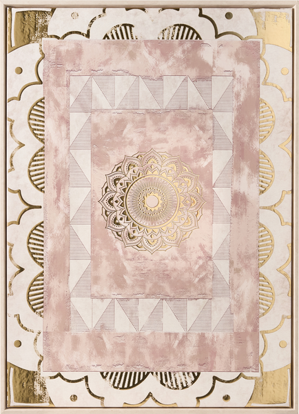 Canvas CALLAN Abstraktes Muster Gold