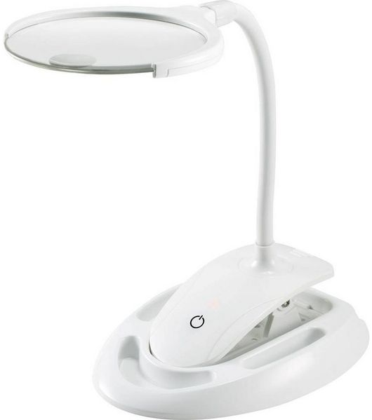 TOOLCRAFT Lupenlampe LED-Lupenleuchte mit Tischklemme 60lm TO-6378552, dimmbar