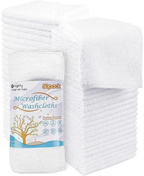 Mikrofaser Waschlappen Handtücher Set 50er Pack saugfähig weich multifunktional