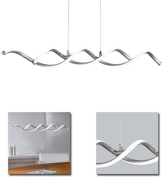 Home4Living Pendelleuchte Pendelleuchte Pendellampe 2flg Hängelampe LED Esszimmerlampe, Leuchtmittel fest verbaut, Dekorativ