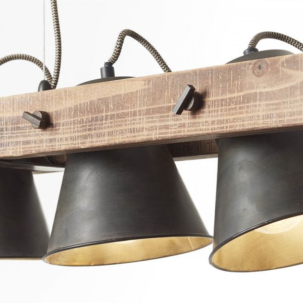 Brilliant Leuchten No. 85875-46 Pendelleuchte Decca 5-flammig E27 schwarz stahl Bild 6