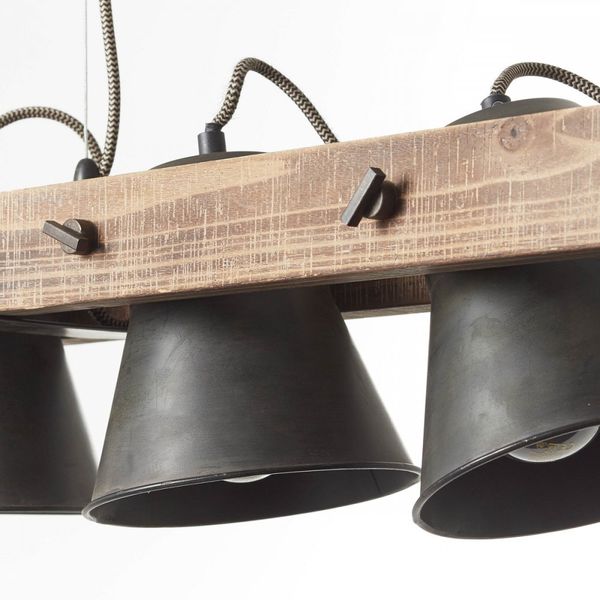 Brilliant Leuchten No. 85875-46 Pendelleuchte Decca 5-flammig E27 schwarz stahl Bild 7