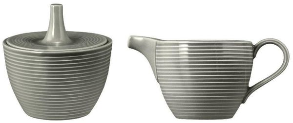 Seltmann Weiden Milchkännchen Seltmann Weiden Beat Perlgrau Zuckerdose + Milchkännchen 2 tlg. Set, (Spar-Set)