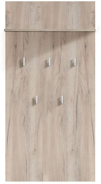 INOSIGN Garderobenpaneel Como, Wandregal mit Haken, mit Regal, Wandgarderobe, Aufhänger, in modernen Farben, Höhe 137 cm