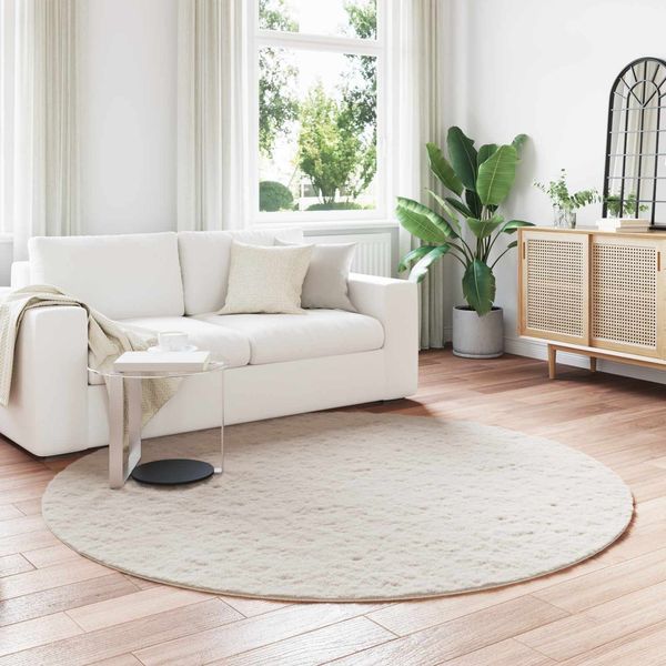 vidaXL Rutschfester Teppich aus Kunstkaninchenfell OLITE Beige 42021649