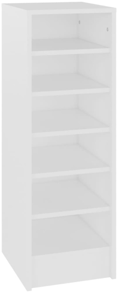 vidaXL Schuhschrank Weiß 31,5x35x90 cm Holzwerkstoff 808999