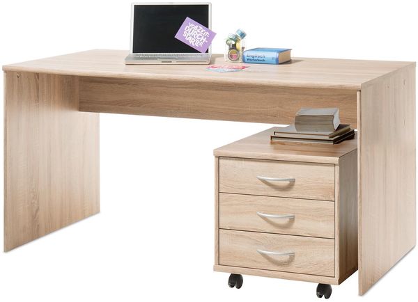 Rollcontainer >Olli< in Sonoma-Eiche - 46x48x54cm (BxHxT) Bild 4