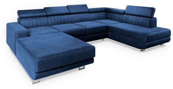 Masseno Ecksofa SIENA mit Schlaffunktion U-Form, Sofa mit Bettkasten