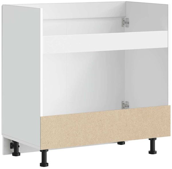 vidaXL Spülenunterschrank Porto Hochglanz-Weiß 80x46x81,5 cm 853929 Bild 7