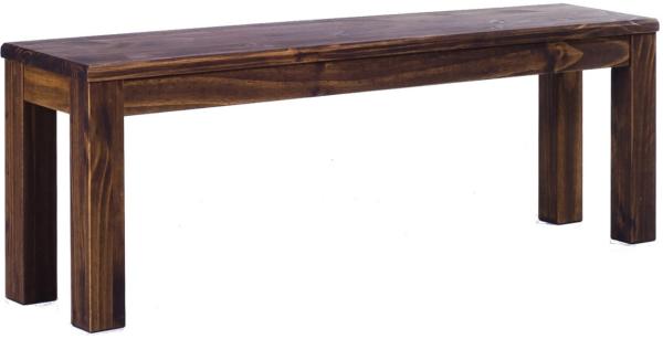 Sitzbank 130 cm Rio Classico Eiche antik Pinie Massivholz Esszimmerbank Küchenbank Holzbank - Größe und Farbe wählbar Brasilmöbel Bild 1