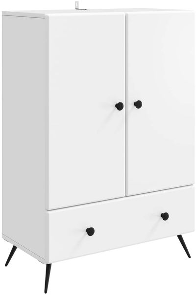 vidaXL Sideboard mit Schubladen Weiß 66 x 34,5 x 95 cm Holzwerkstoff 895585