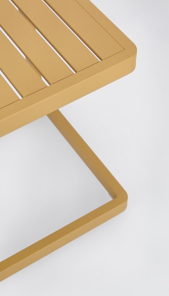 Beistelltisch Konnor aus Aluminium, Senf Bild 5