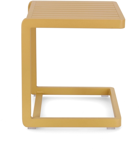 Beistelltisch Konnor aus Aluminium, Senf Bild 4