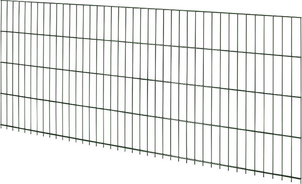 Floraworld Doppelstabmatte-Zaun Comfort 201 x 83 cm moosgrün