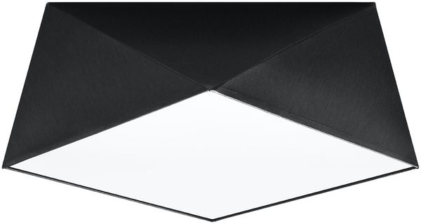 Deckenleuchte, PVC, Stahl, Schwarz