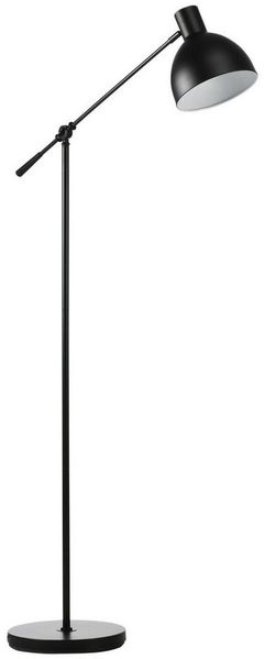 HOMCOM Stehlampe 40 W höhenverstellbare Stehleuchte, Schwarz Ø30 x 131 cm