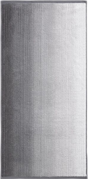 Handtücher Duschtücher - Farbverlauf Design - aus Bio Baumwolle Handtuch Colori, 70x140 cm,grau