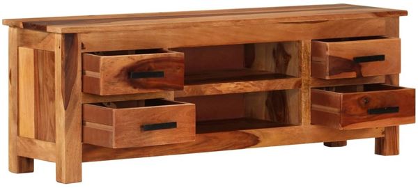 vidaXL TV-Schrank 110x30x40 cm Massivholz 247714