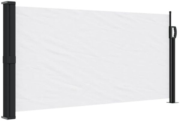 vidaXL Seitenmarkise Ausziehbar Weiß 100x300 cm 4004271 Bild 2