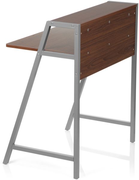 hjh OFFICE 'Dumont' Schreibtisch, Spanplatte/Metall, walnuss/silber Bild 9