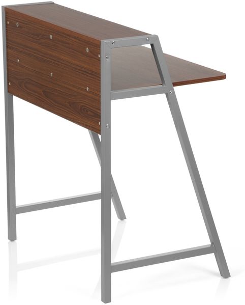 hjh OFFICE 'Dumont' Schreibtisch, Spanplatte/Metall, walnuss/silber Bild 6