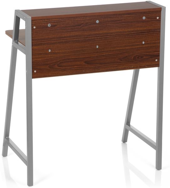 hjh OFFICE 'Dumont' Schreibtisch, Spanplatte/Metall, walnuss/silber Bild 8