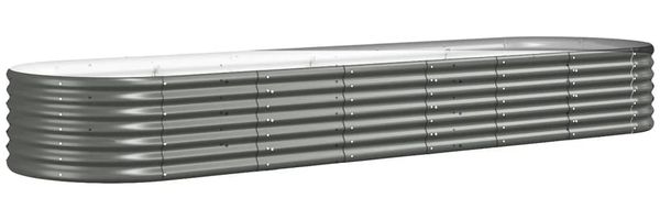 vidaXL Hochbeet Verzinkter Stahl 296x80x36 cm Grau 318924 Bild 2
