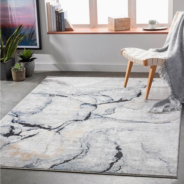Surya LYNA Teppich Grau 160 cm 220 cm 160x220 cm