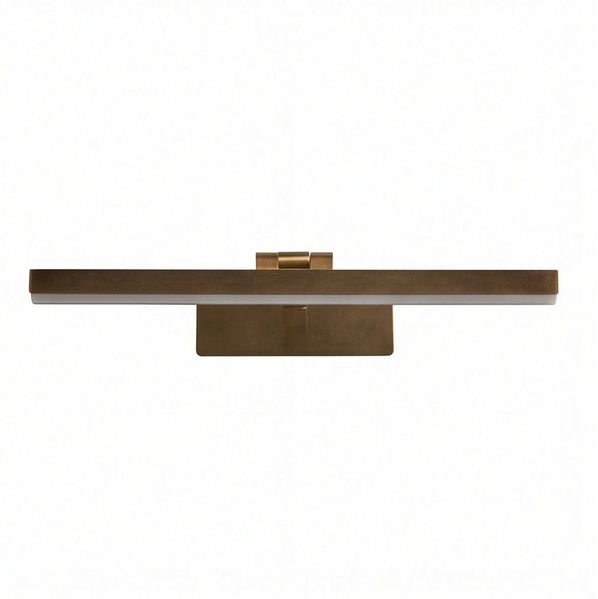 Licht-Erlebnisse Bilderleuchte DAMIAN, LED, Warmweiß, Messing Aluminium schwenkbar 3000 K 40,5 cm Bilderleuchte Flur