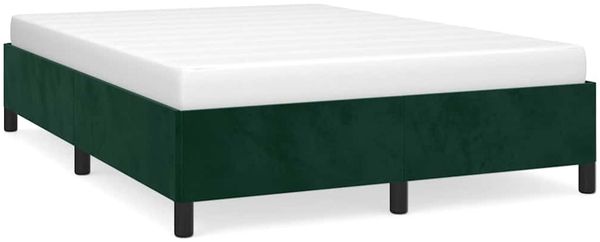 Doppelbett, Bettgestell Modernen ohne Matratze Dunkelgrün 140x190 cm Samt d2358e