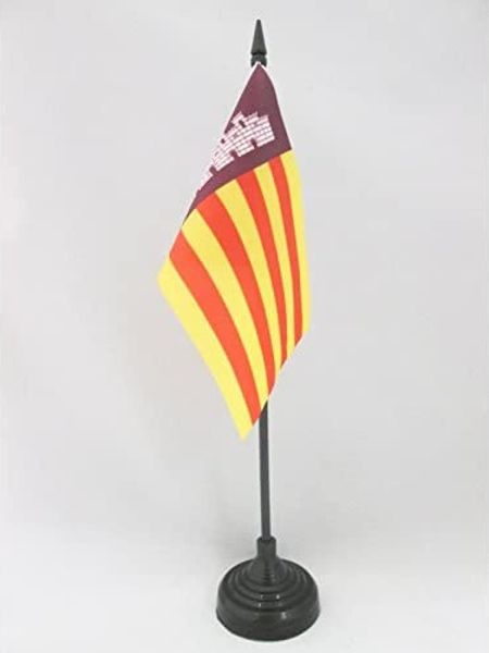 AZ FLAG - Tischflagge Mallorca - 15x10 cm - Mallorca Tischfahne 10x15 Cm - Flaggen