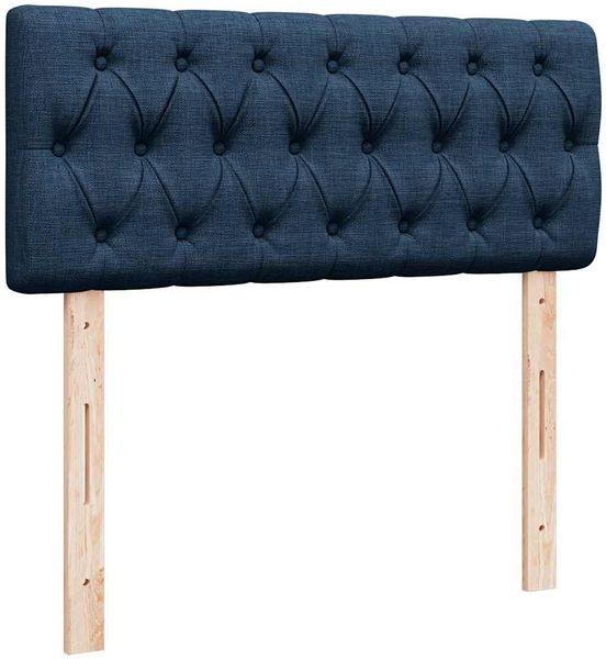 vidaXL Ottomane Bett mit Matratze & LEDs Blau 120x200 cm Stoff 3312387 Bild 10