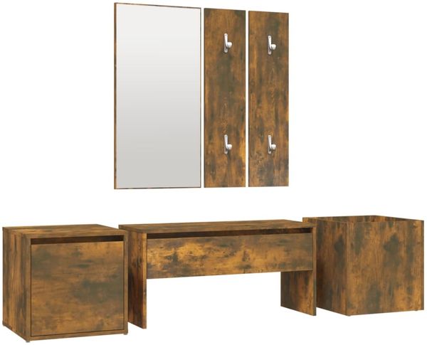 Flurmöbel-Set Räuchereiche Holzwerkstoff [3120200] Bild 2