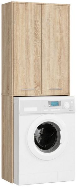 Raumhirsch Furniture Waschmaschinenumbauschrank mit zwei Türen, 64×30×180 cm (Waschmaschinenschrank - Badezimmerschrank) in 8 verschiedenen Farben