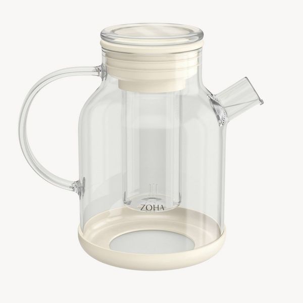 Zoha Teekanne Glasteekanne mit Sieb 1,5 Liter - Hitzebeständiger Teebereiter, Premium Borosilikatglas mit Siebeinsatz