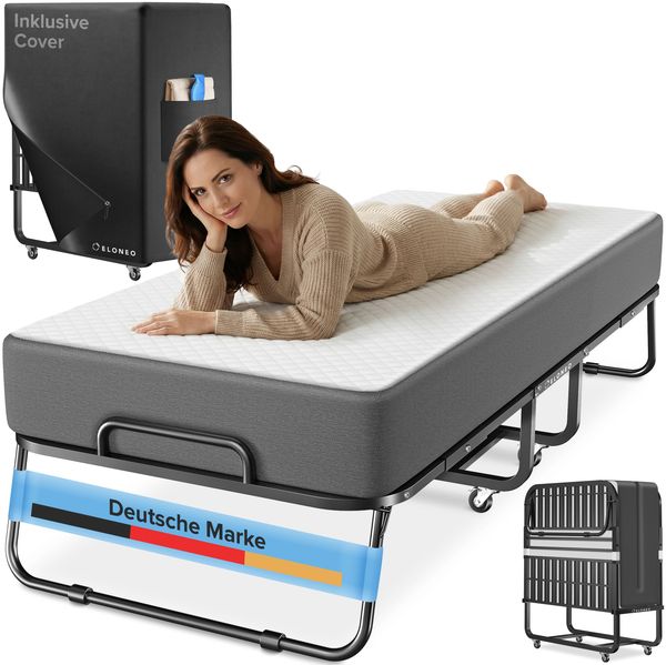 ELONEO Klappbett ELONEO Klappbett, Gästebett – stabil & platzsparend, Matratze optional