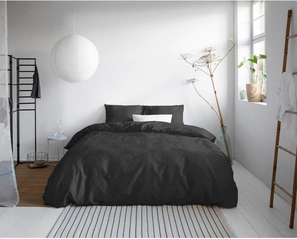 Sitheim-Europe Bettwäsche PRIMAVIERA DELUXE UNI SATIN Bettbezug & Kissenbezüge, Baumwolle, 3 teilig, Der Satin sorgt für einen leichten Glanz
