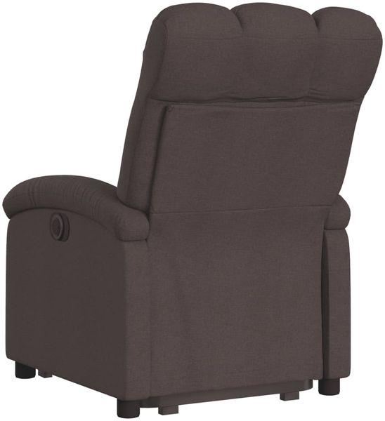 vidaXL Relaxsessel mit Aufstehhilfe Dunkelbraun Stoff 3204097 Bild 4