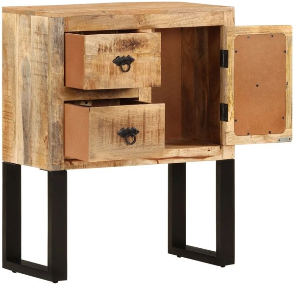 Sideboard, Kommode 60 x 30 x 76 cm Massivholz Mango j678p
