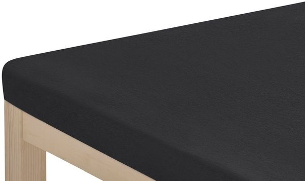 OTTO home Spannbettlaken Topper Basic, in Gr. 90x200, 140x200 oder 180x200 cm, Microfaser-Jersey, Gummizug: rundum, (2 Stück), Baumwolle, Matratzen bis 8 cm Höhe, Bettlaken, Spannbetttuch, Laken