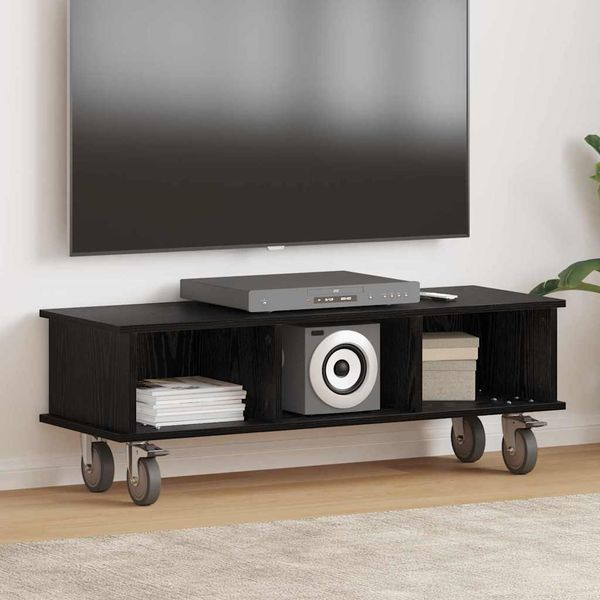 vidaXL TV-Ständer Schwarz Eichen-Optik 100 x 35 x 35 cm Holzwerkstoff 891033